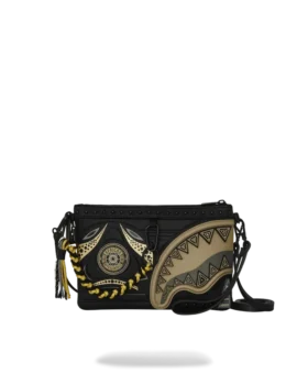 A.I. AFRICAN INTELLIGENCE SHARKS OF THE GOLD OCEAN CROSSOVER CLUTCH - SANDFLOWER COLLAB