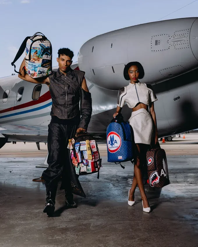 AMERICAN AIRLINES 100 YRS - Σακίδια Πλάτης «TAGS ON TAGS»