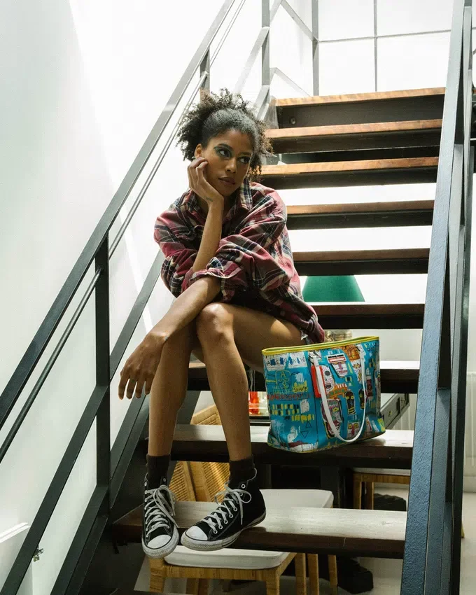 ΕΠΙΣΗΜΗ ΤΣΑΝΤΑ BASQUIAT MITCHELL CREW 1983 Tote