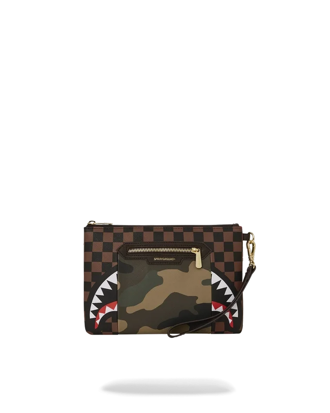 ΕΞΩΤΕΡΙΚΗ ΧΡΥΣΗ ΤΣΕΠΗ ΜΕ ΦΕΡΜΟΥΑΡ SHARKS IN PARIS CROSSOVER CLUTCH
