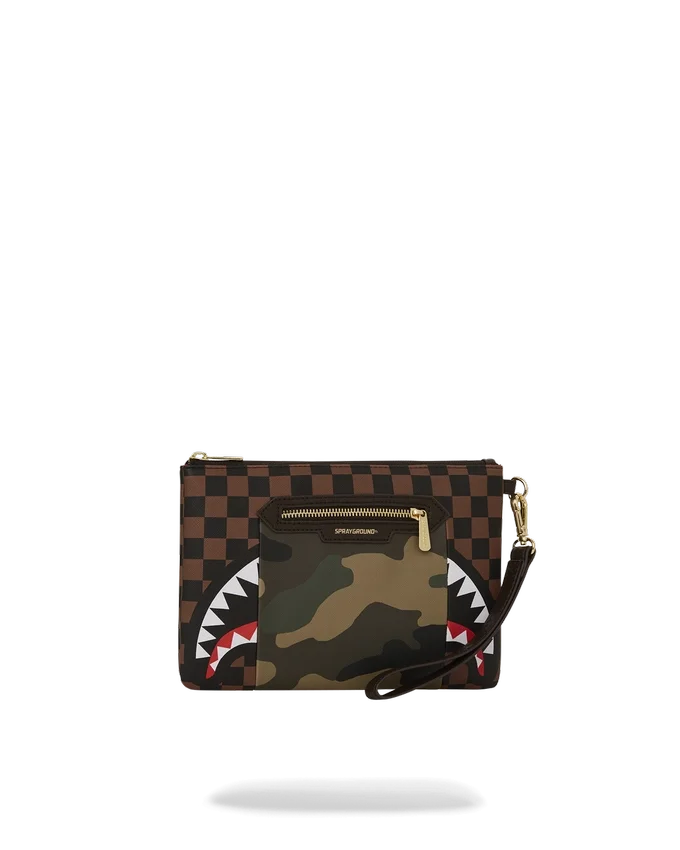 ΕΞΩΤΕΡΙΚΗ ΧΡΥΣΗ ΤΣΕΠΗ ΜΕ ΦΕΡΜΟΥΑΡ SHARKS IN PARIS CROSSOVER CLUTCH