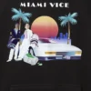 Φούτερ με κουκούλα MIAMI VICE (ΜΑΥΡΟ)
