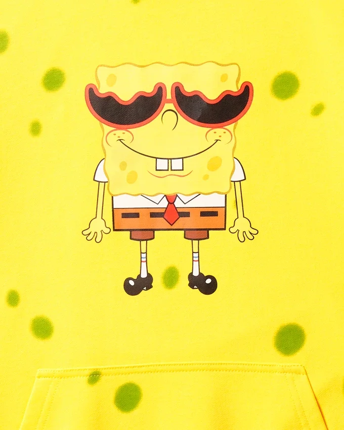 Φούτερ με κουκούλα Spongebob Spongebob (ΚΙΤΡΙΝΟ)