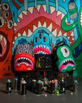 JORGE RODRIGUEZ THE ARTIST COLLAB BOB SHARK Σακίδιο Πλάτης