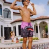 ΜΑΓΙΟ OCEAN DRIP CHECK SWIM SHORT