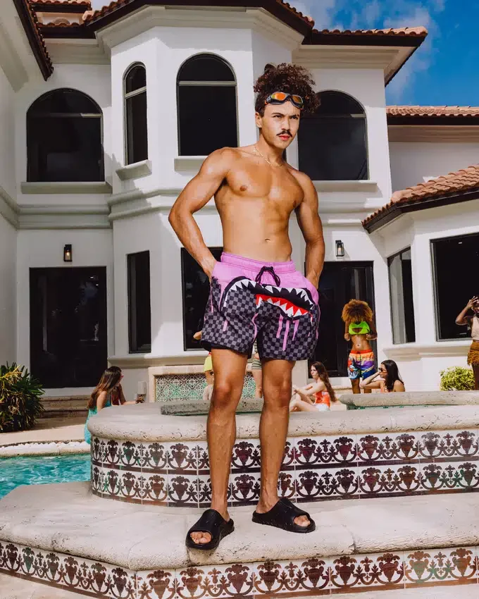 ΜΑΓΙΟ OCEAN DRIP CHECK SWIM SHORT