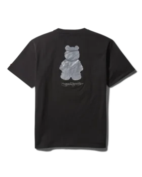 ΜΑΚΡΥΜΑΝΙΚΟ Τ-SHIRT ΜΕ ΓΡΑΦΙΚΟ «MONEY BEAR» (ΜΑΥΡΟ)