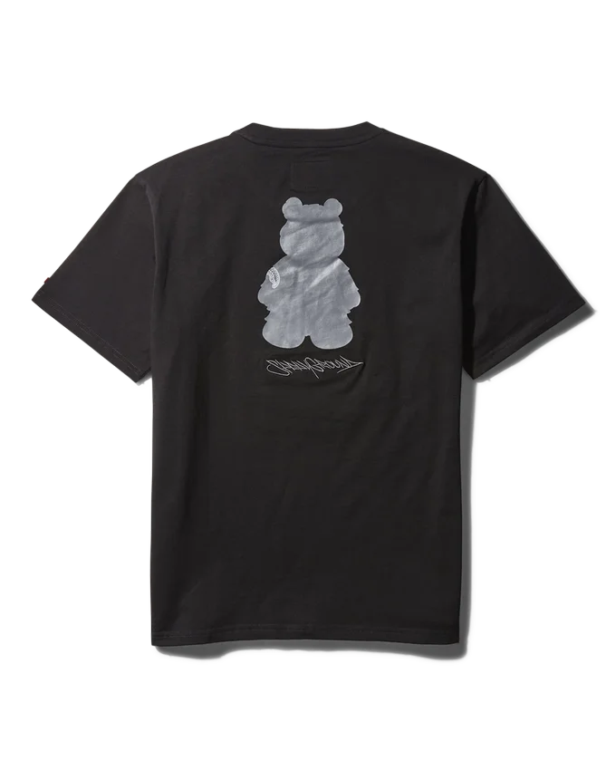 ΜΑΚΡΥΜΑΝΙΚΟ Τ-SHIRT ΜΕ ΓΡΑΦΙΚΟ «MONEY BEAR» (ΜΑΥΡΟ)