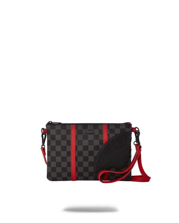MONACO SHARK CLUB CROSSOVER CLUTCH ΜΕ ΙΜΑΝΤΑ ΩΜΟΥ