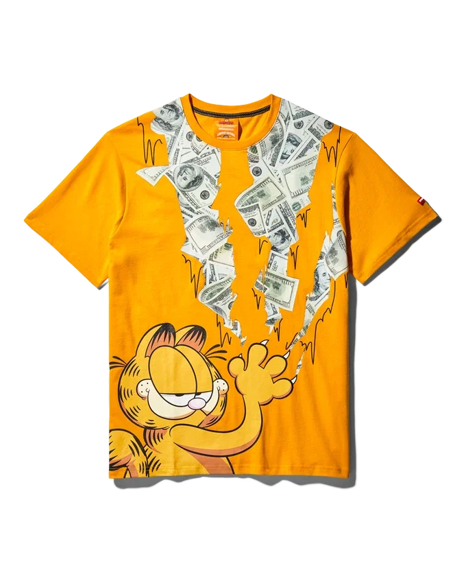 Μπλούζα Garfield με σχέδιο γρατσουνιά γάτας (Πορτοκαλί)
