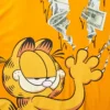 Μπλούζα Garfield με σχέδιο γρατσουνιά γάτας (Πορτοκαλί)