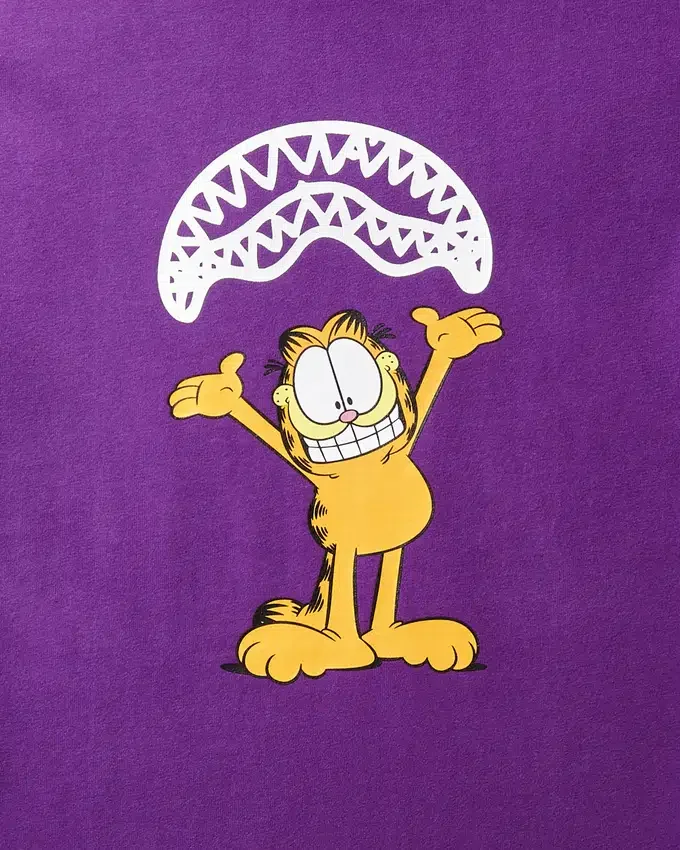 ΜΠΛΟΥΖΑ ΜΕ ΓΡΑΦΙΚΟ «SHARKMOUTH» ΤΟΥ GARFIELD (ΜΩΒ)