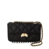 NOIR QUILT ΧΡΥΣΗ ΑΛΥΣΙΔΑ Τσάντες Χειρός ΣΕ ΣΧΗΜΑ ΚΑΡΧΑΡΙΑ