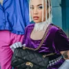 NOIR QUILT ΧΡΥΣΗ ΑΛΥΣΙΔΑ Τσάντες Χειρός ΣΕ ΣΧΗΜΑ ΚΑΡΧΑΡΙΑ