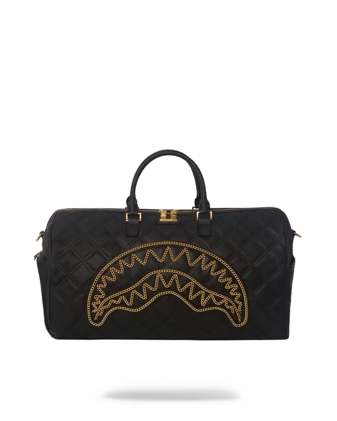 NOIR QUILT GOLD CHAIN Shark Σάκος