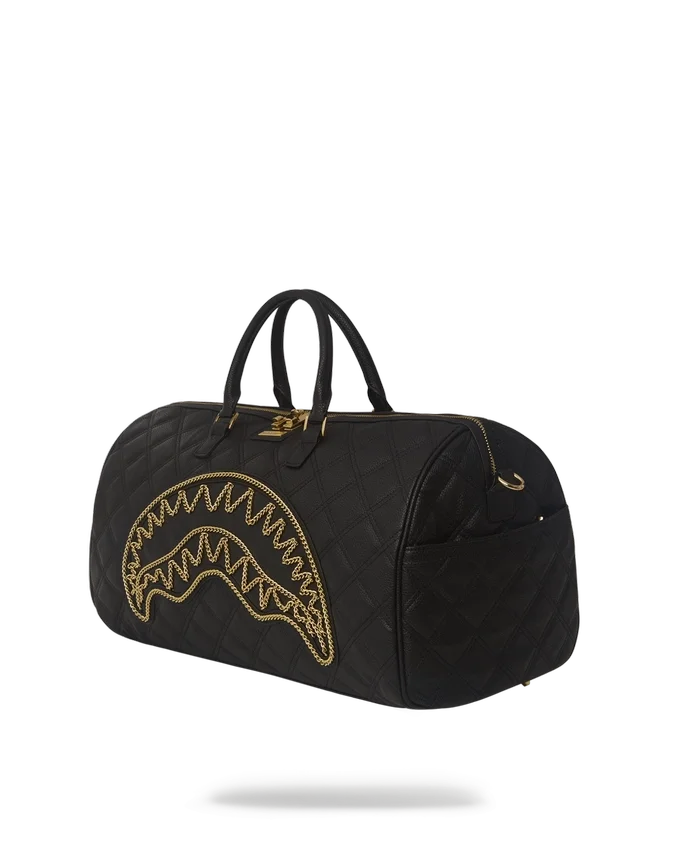NOIR QUILT GOLD CHAIN Shark Σάκος