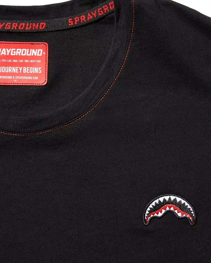 OVER SHARK T-SHIRT (ΜΑΥΡΟ)