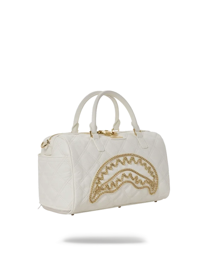 RIVIERA LE BLANC Μίνι Σάκοι Τύπου DUFFLE Με Χρυσή Αλυσίδα Σε Σχήμα Shark