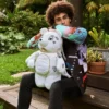 RIVIERA LE BLANC ΣΑΚΙΔΙΟ ΠΛΆΤΗΣ MONEYBEAR TEDDYBEAR ΜΕ ΧΡΥΣΗ ΑΛΥΣΙΔΑ