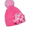 ΡΟΖ ΣΚΟΥΦΙ PUFF BEANIE ΜΕ ΜΙΚΡΟ ΑΡΚΟΥΔΑΚΙ