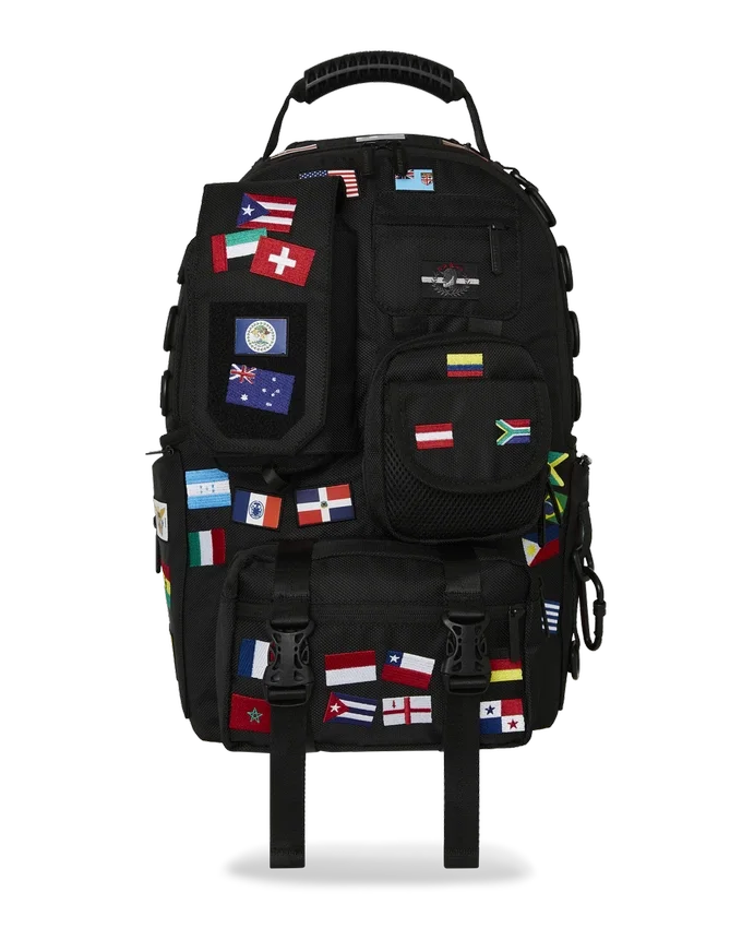 ΣΑΚΙΔΙΟ ΠΛΆΤΗΣ JAMES FIRST CLASS GLOBAL FLAGS SPECIAL OPS CARGO
