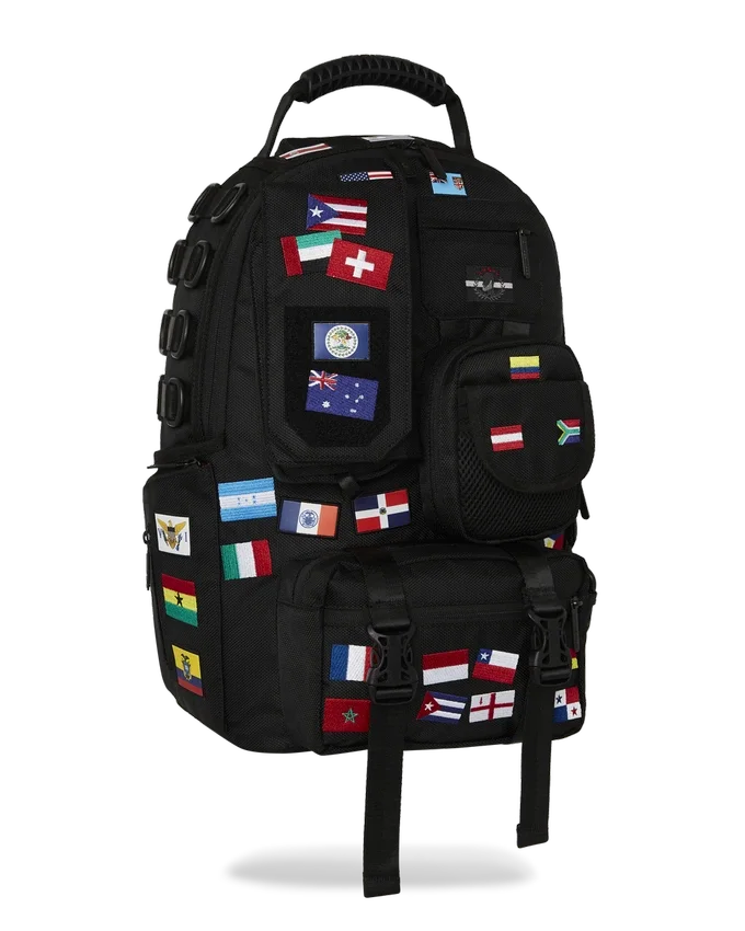 ΣΑΚΙΔΙΟ ΠΛΆΤΗΣ JAMES FIRST CLASS GLOBAL FLAGS SPECIAL OPS CARGO
