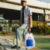 ΣΑΚΙΔΙΟ ΠΛΆΤΗΣ KEITH HARING BIG BLUE PURSE ART Σακίδια Πλάτης