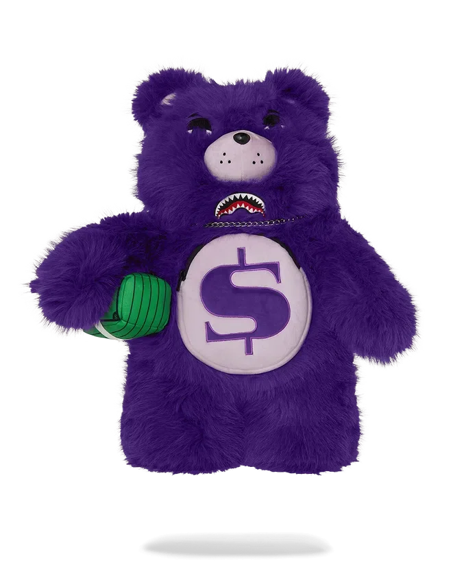 Σακίδιο πλάτης Moneybear Furzilla Shark (μοβ)