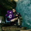 Σακίδιο πλάτης Moneybear Furzilla Shark (μοβ)
