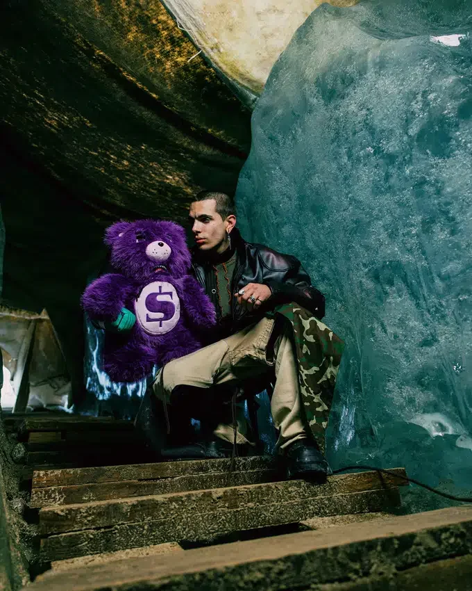 Σακίδιο πλάτης Moneybear Furzilla Shark (μοβ)