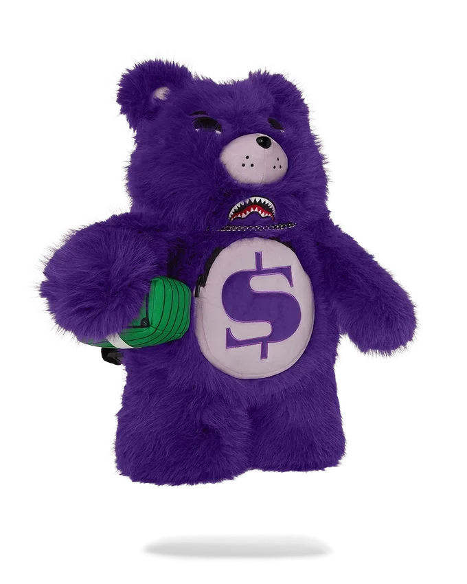 Σακίδιο πλάτης Moneybear Furzilla Shark (μοβ)