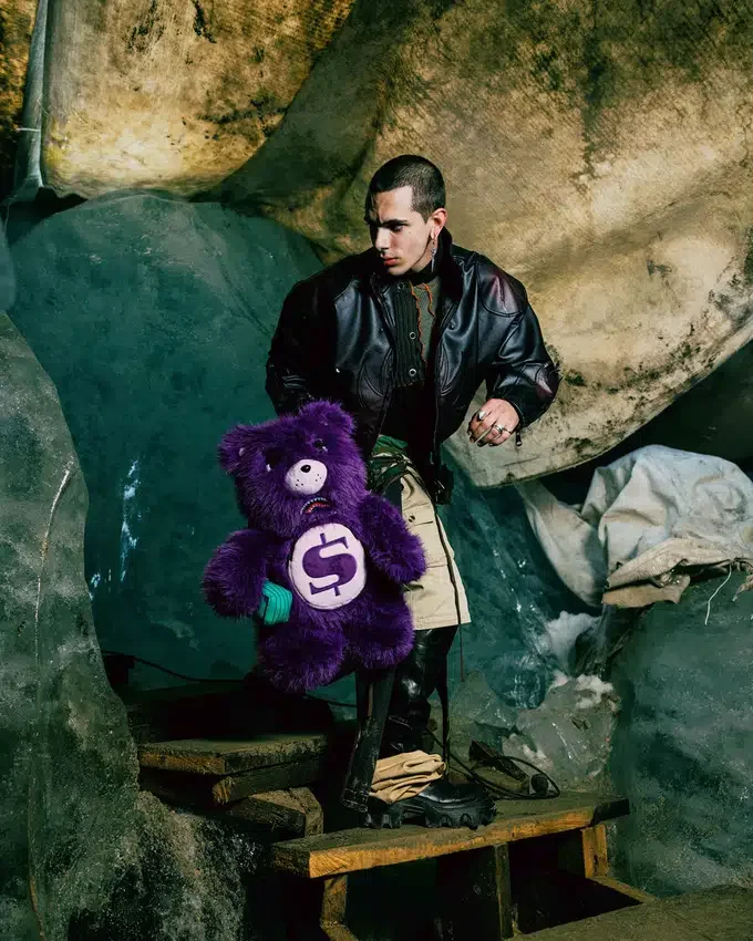 Σακίδιο πλάτης Moneybear Furzilla Shark (μοβ)