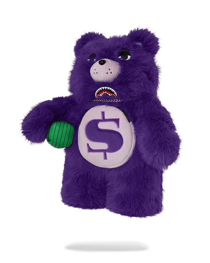 Σακίδιο πλάτης Moneybear Furzilla Shark (μοβ)