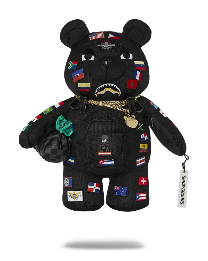 ΣΑΚΙΔΙΟ ΠΛΆΤΗΣ MONEYBEAR «JAMES FIRST CLASS GLOBAL FLAGS»