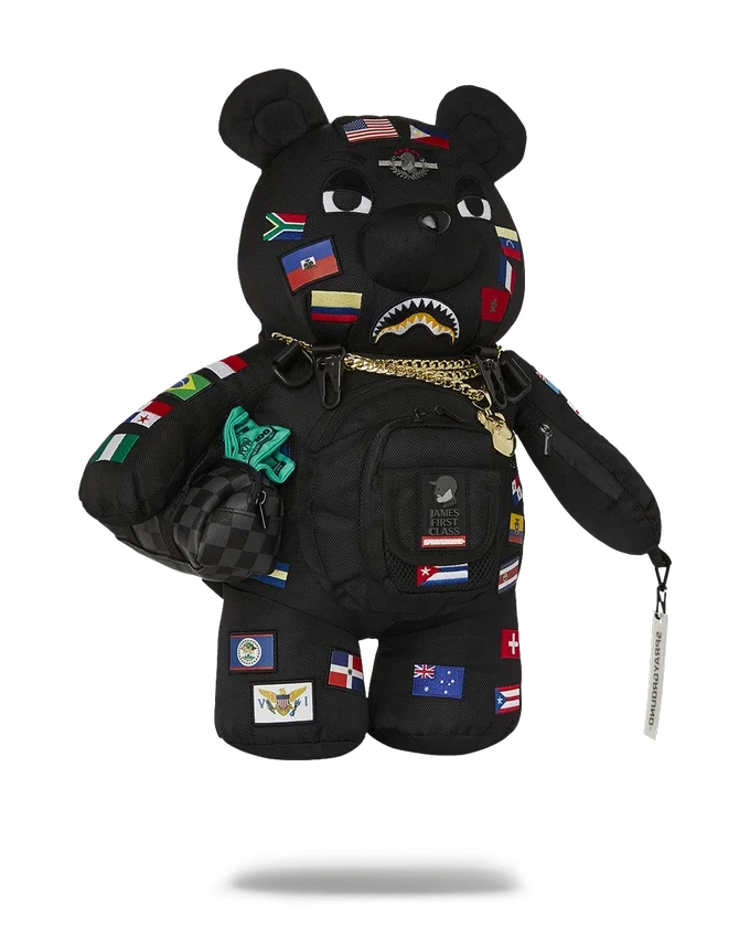ΣΑΚΙΔΙΟ ΠΛΆΤΗΣ MONEYBEAR «JAMES FIRST CLASS GLOBAL FLAGS»
