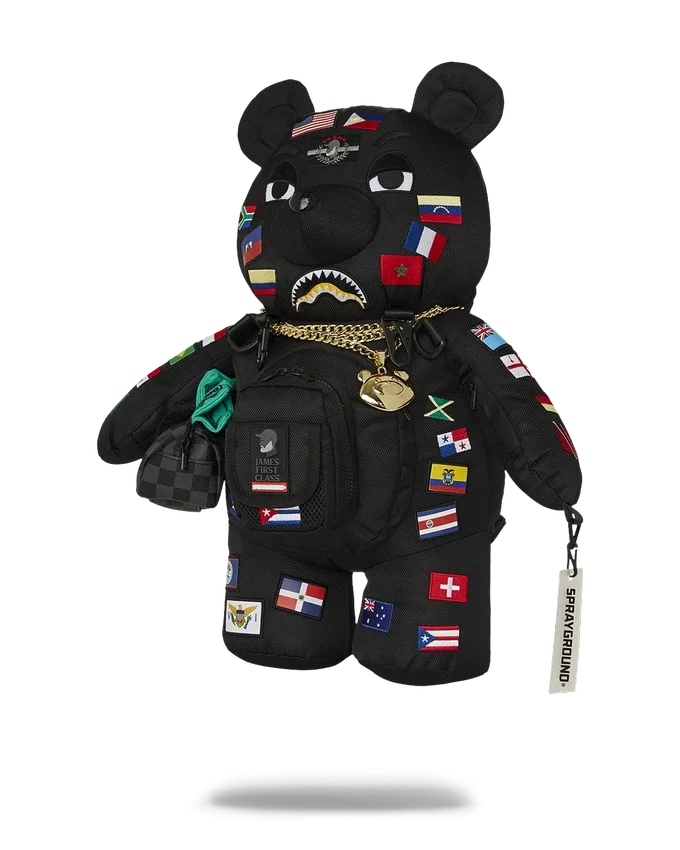 ΣΑΚΙΔΙΟ ΠΛΆΤΗΣ MONEYBEAR «JAMES FIRST CLASS GLOBAL FLAGS»