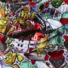 Σορτς μαγιό STICKER CREW