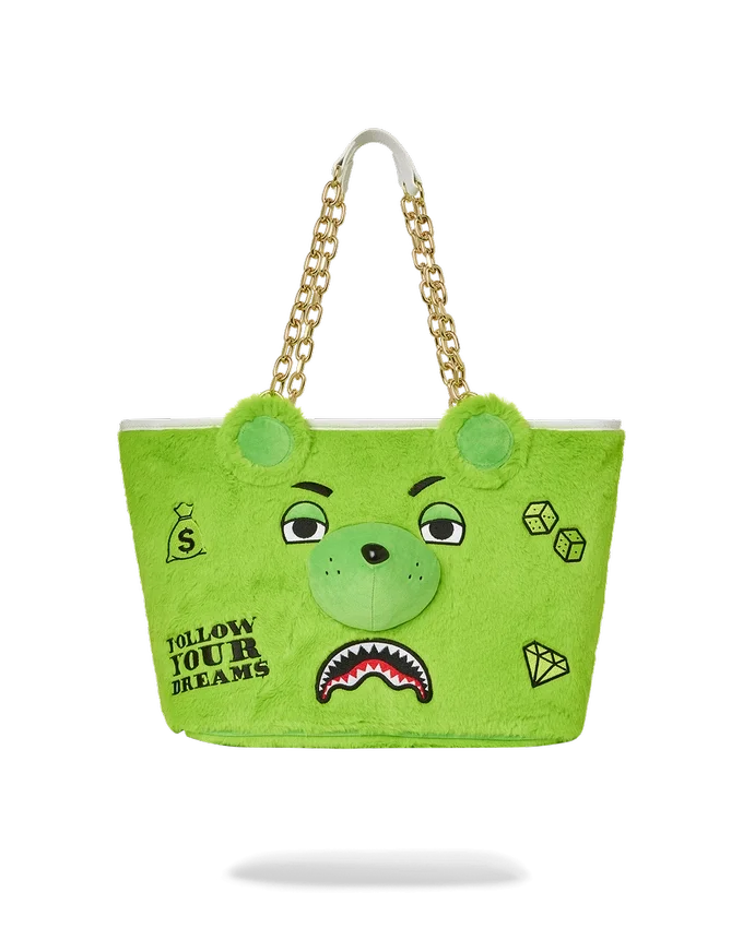 ΤΣΑΝΤΑ PLUSH MONEYBEAR Tote (ΠΡΑΣΙΝΗ)