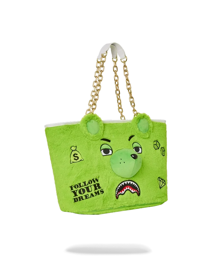 ΤΣΑΝΤΑ PLUSH MONEYBEAR Tote (ΠΡΑΣΙΝΗ)
