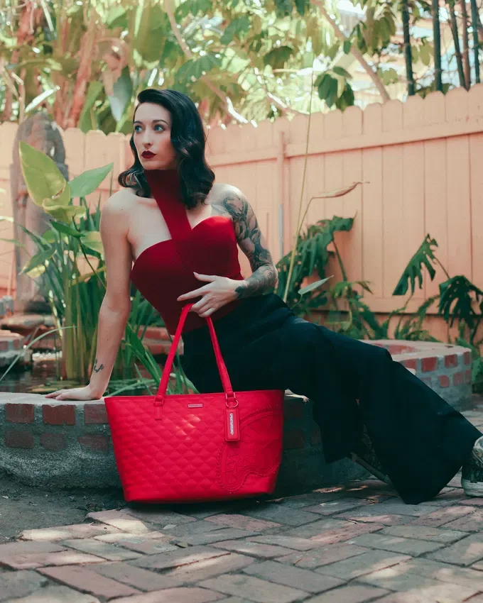 ΤΣΑΝΤΑ TOTE RED RIVIERA