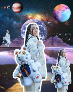 UFO SPACED OUT MONEYBEAR TEDDYBEAR Σακίδια Πλάτης